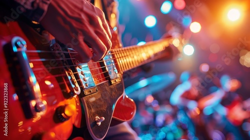 Rootin' Tootin' Country Music Hoedown in Nashville: Live Performance with Guitars, Cowboy Hats, and Enthusiastic Crowd