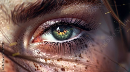 Close-up of Freckled Eye