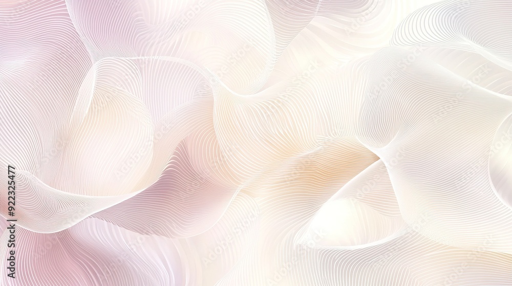 Abstract soft white and pastel swirls create a tranquil background Abstract soft white and pastel swirls create a tranquil background