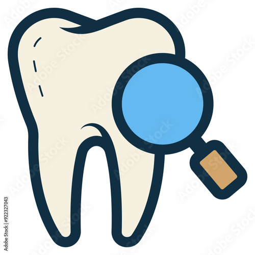 tooth inspection icon