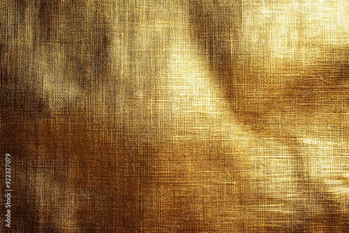 gold fabric creased background 