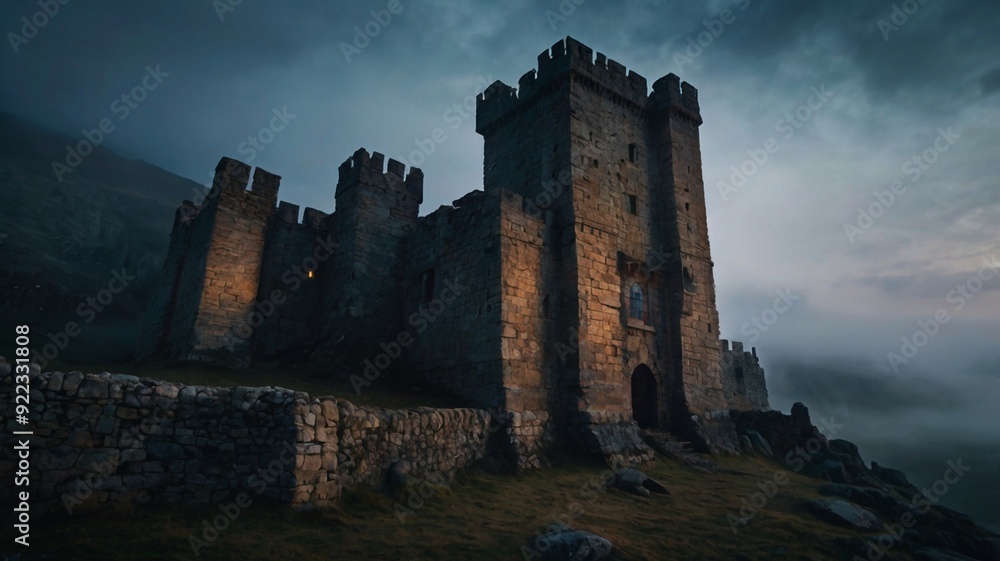 An ancient castle background An ancient castle background
