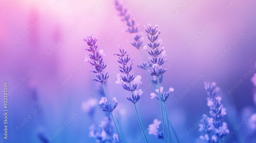 Lavender Field in Soft Light Lavender Field in Soft Light