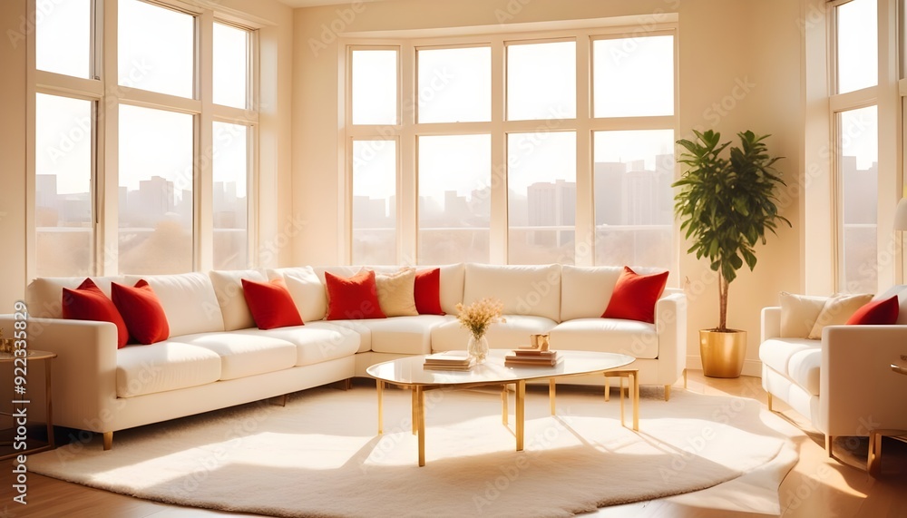 Photo interior modern design room 3d illustration Photo interior modern design room 3d illustration
