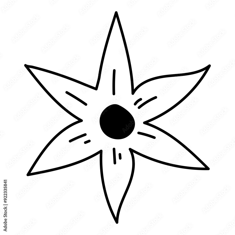 custom made wallpaper toronto digitalHanddrawn Abstract Flower