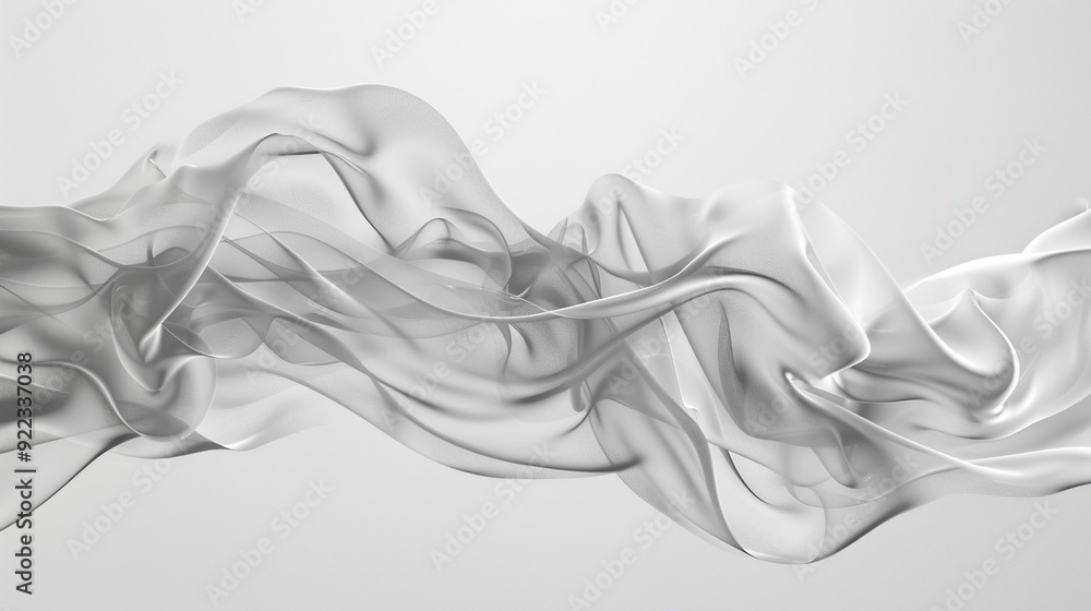 Fototapeta premium Mesmerizing Psychedelic Smoke Art: Vibrant Colors and Abstract Patterns on a Pure White Canvas