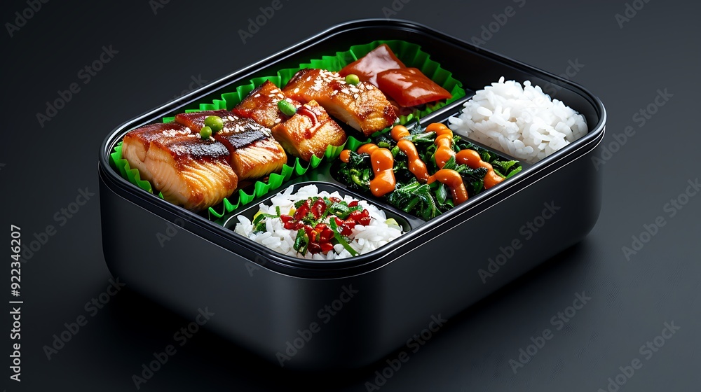 Traditional Japanese bento box, compartments, no shadows, no text on picture, no logo, no signature, no human body, no people, no plants, Traditional Japanese bento box, compartments, no shadows, no text on picture, no logo, no signature, no human body, no people, no plants,