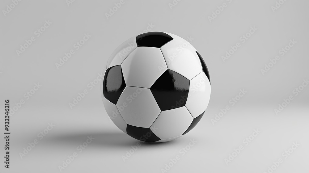 Minimalist soccer, single ball, white background, clean lines Minimalist soccer, single ball, white background, clean lines