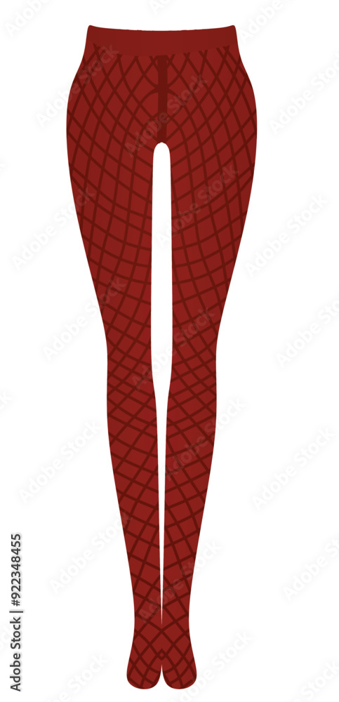 Woman fishnet leggings. vector illustration Woman fishnet leggings. vector illustration