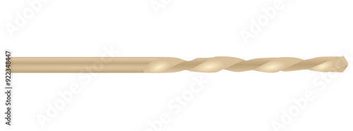 Metal drill bit. vector illustration
