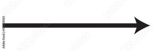 Round curl long arrow. Thin arrow curled symbol icon. Arrow swish sign.