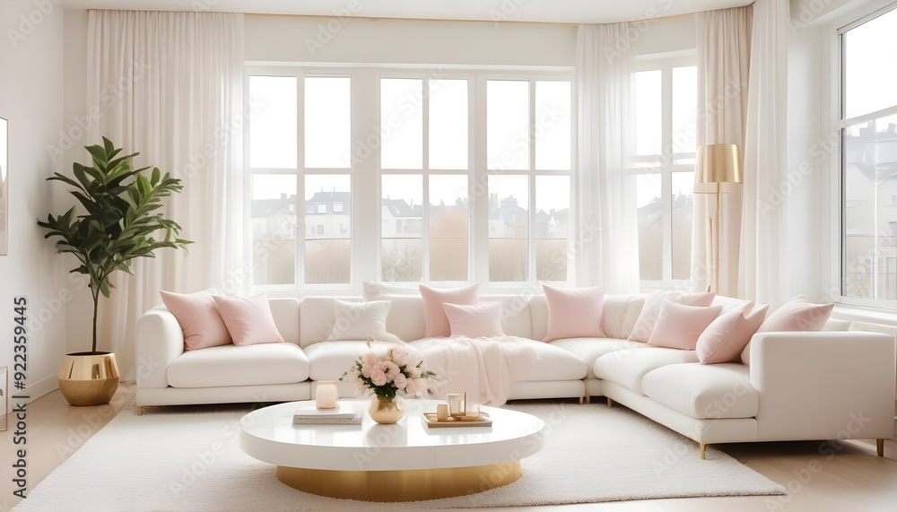 Photo interior modern design room 3d illustration Photo interior modern design room 3d illustration