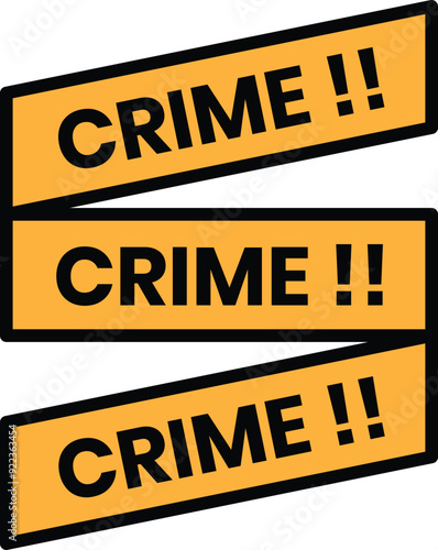 a Crime scene icon in line style