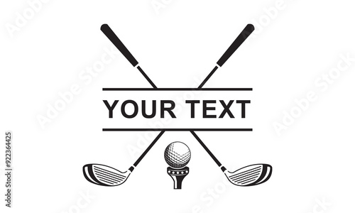 Golf bat Vector bundle, Clipart, Silhouette, Vector, icons, illustration, design.