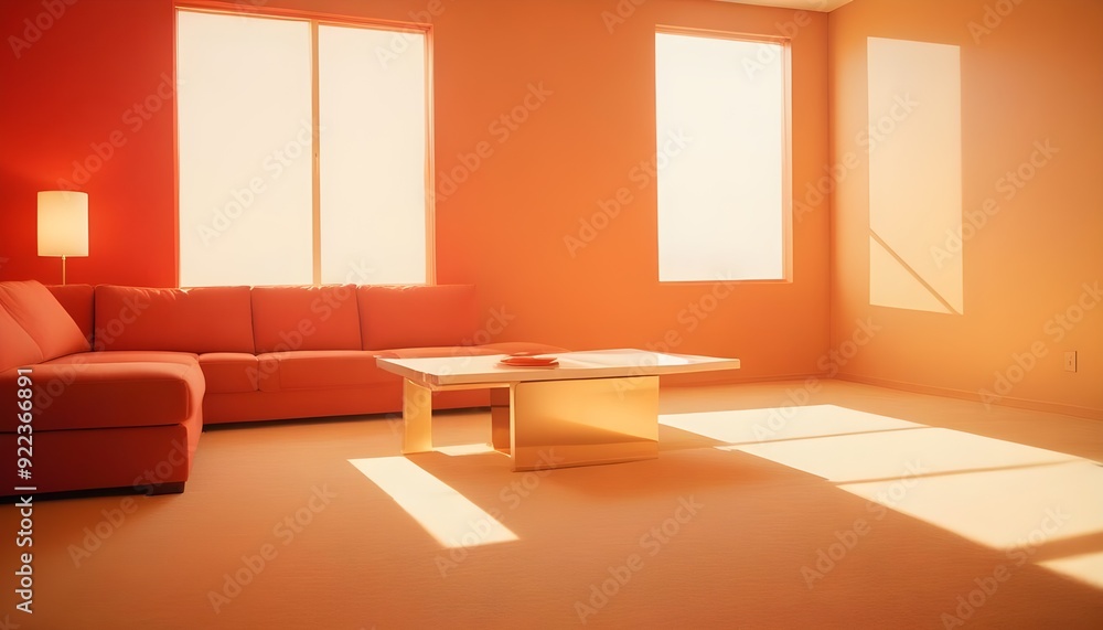 Photo interior modern design room 3d illustration Photo interior modern design room 3d illustration