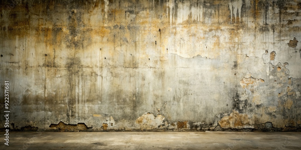 Fototapeta premium Grunge of old concrete wall background, concrete, aged, weathered, texture, urban, rough, worn, deteriorated, pattern