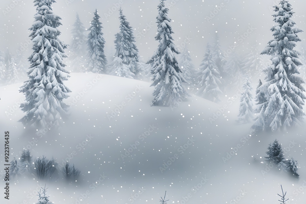 Snowy Forest in Winter Wonderland Snowy Forest in Winter Wonderland