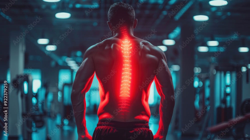 Muscular back, veins popping during weight lifting, surreal transformation, skeleton lit up, visual pain locations. Muscular back, veins popping during weight lifting, surreal transformation, skeleton lit up, visual pain locations.