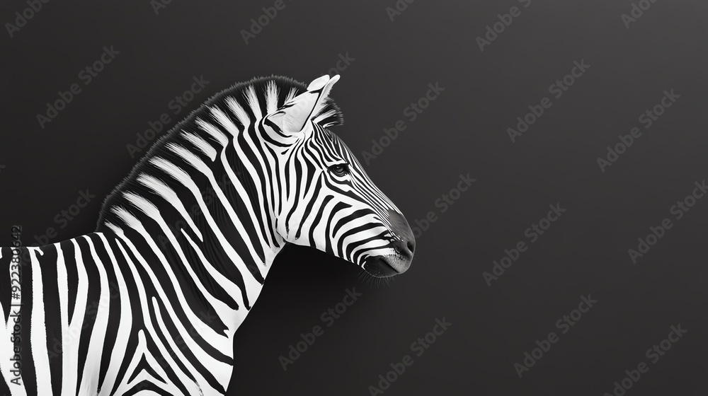 Bold zebra stripes, black and white contrast, seamless pattern, side angle, bright studio lighting Bold zebra stripes, black and white contrast, seamless pattern, side angle, bright studio lighting