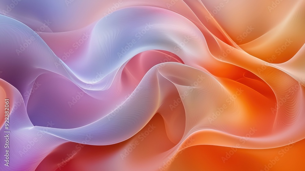 Fototapeta premium Abstract background with smooth shape