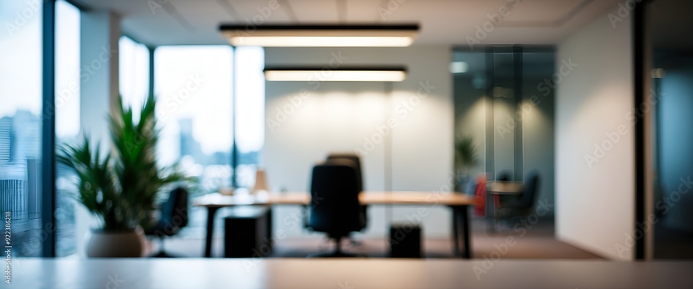 Blurred office background image, abstract interior Blurred office background image, abstract interior