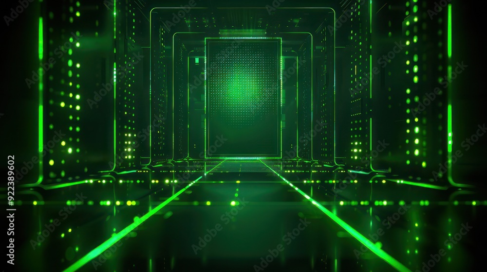 Green neon lines and square abstract technology background. Abstract technology futuristic concept neon green and background. Green neon lines and square abstract technology background. Abstract technology futuristic concept neon green and background.