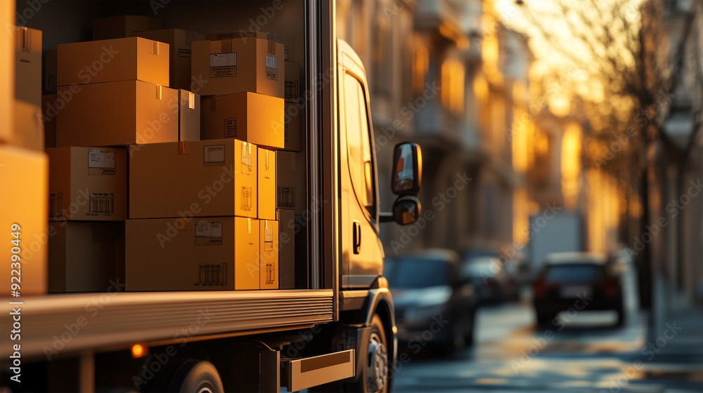 Urban Delivery at Sunset Urban Delivery at Sunset