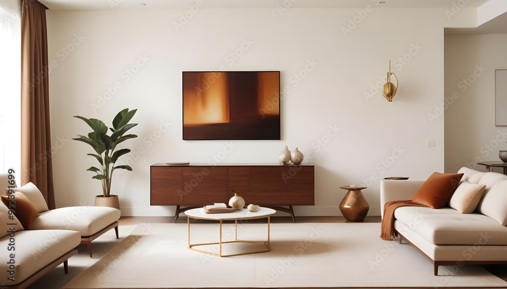 Photo interior modern design room 3d illustration Photo interior modern design room 3d illustration