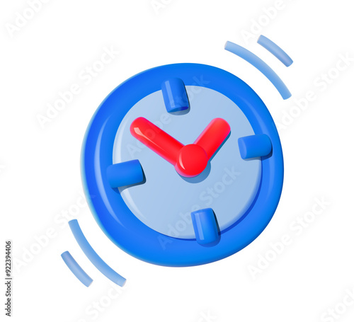 3D Alarm Clock Icon