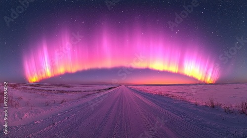 Wallpaper Mural northern lights aurora borealis Lapland night landscape, Lapland, aurora, Borealis, night Torontodigital.ca