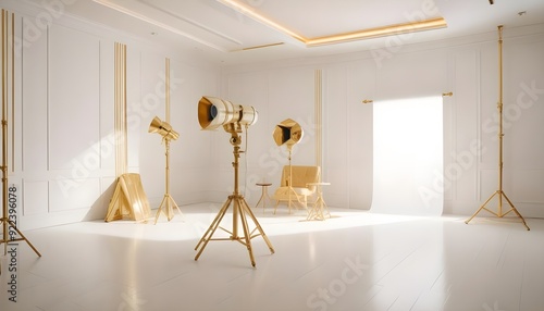 Photo interior modern design room 3d illustration