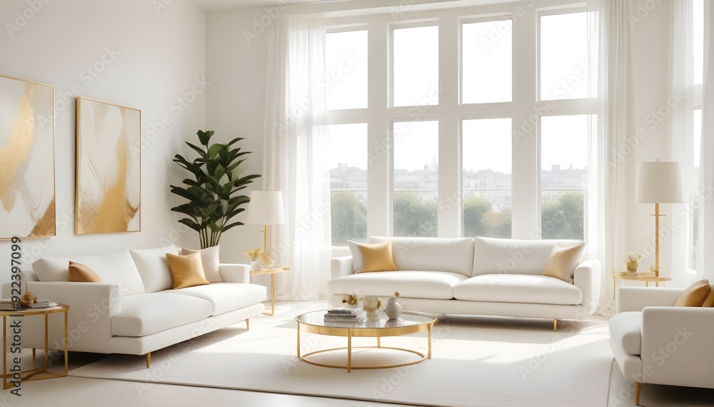 Photo interior modern design room 3d illustration Photo interior modern design room 3d illustration