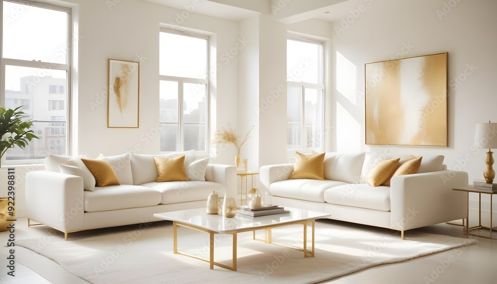 Photo interior modern design room 3d illustration Photo interior modern design room 3d illustration