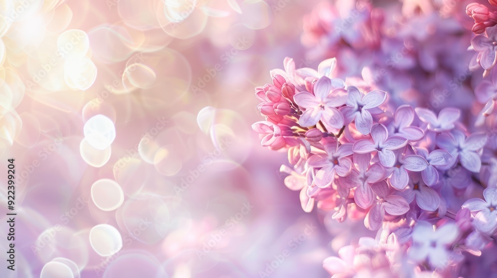 Delicate Lilac Blossoms in Soft Sunlight Delicate Lilac Blossoms in Soft Sunlight