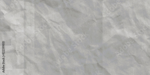 White paper crumpled texture. White wrinkled paper texture. Grunge concrete wall. Vintage blank wallpaper. panorama grunge wrinkly paper texture background, crumpled pattern texture. Top view.