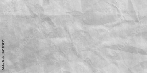 White paper crumpled texture. White wrinkled paper texture. Grunge concrete wall. Vintage blank wallpaper. panorama grunge wrinkly paper texture background, crumpled pattern texture. Top view.
