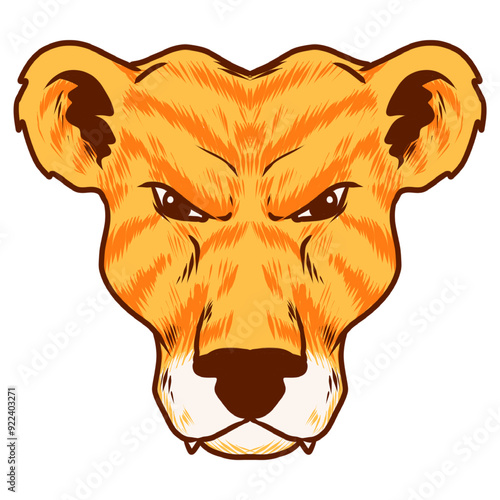lion head isolated