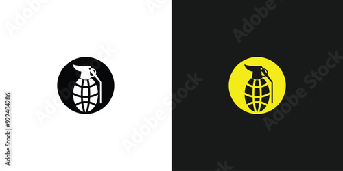 Premium vector grenade creative design