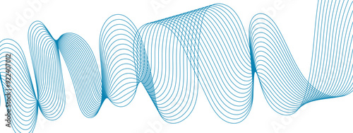 Abstract modern stream wave background and wave curve lines background. Colorful glowing frequency sound wave technology curve lines background. Digital concept for banner, flyer, cover, brochure.