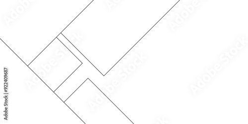 Abstract industrial Design random lines black on white background.Geometric seamless minimalist pattern with straight lines design.luxury black geometric random chaotic lines.squares and triangle line