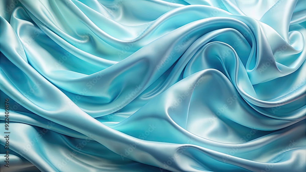 Flowing light blue silk fabric with soft folds and waves , elegant, fabric, silk, blue, flowing, soft, folds, waves Flowing light blue silk fabric with soft folds and waves , elegant, fabric, silk, blue, flowing, soft, folds, waves