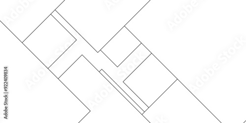 Abstract industrial Design random lines black on white background.Geometric seamless minimalist pattern with straight lines design.luxury black geometric random chaotic lines.squares and triangle line