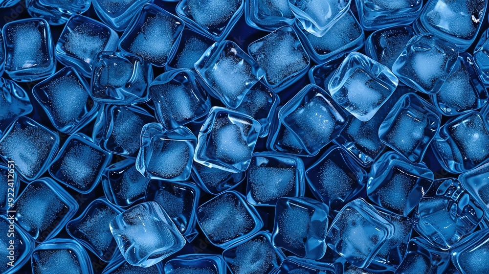 A stack of ice cubes on top of another stack of ice cubes A stack of ice cubes on top of another stack of ice cubes