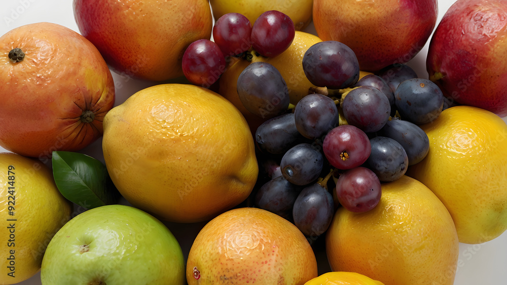 A basket of fruit including apples, kiwis, and strawberries. The basket is on a wooden table A basket of fruit including apples, kiwis, and strawberries. The basket is on a wooden table