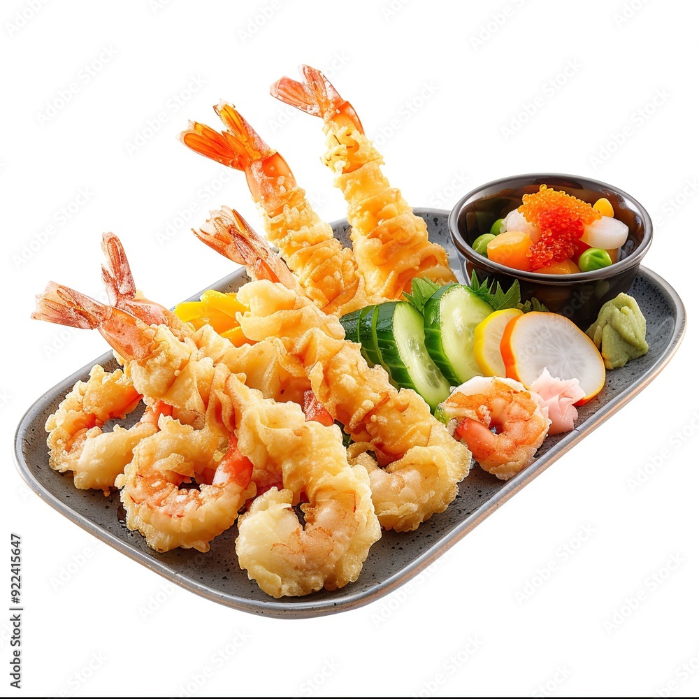 Crispy Tempura Assortment with Shrimp and Vegetables Crispy Tempura Assortment with Shrimp and Vegetables