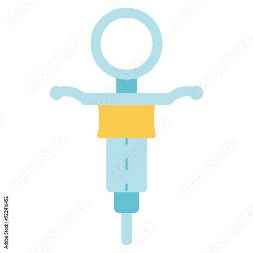 dental syringe flat icon