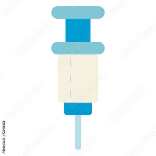 syringe injection flat icon