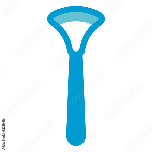 tongue scraper flat icon