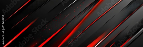 A black and red abstract pattern with a gradient is the backdrop for a polished, clean, slim, modern, black and dark background.