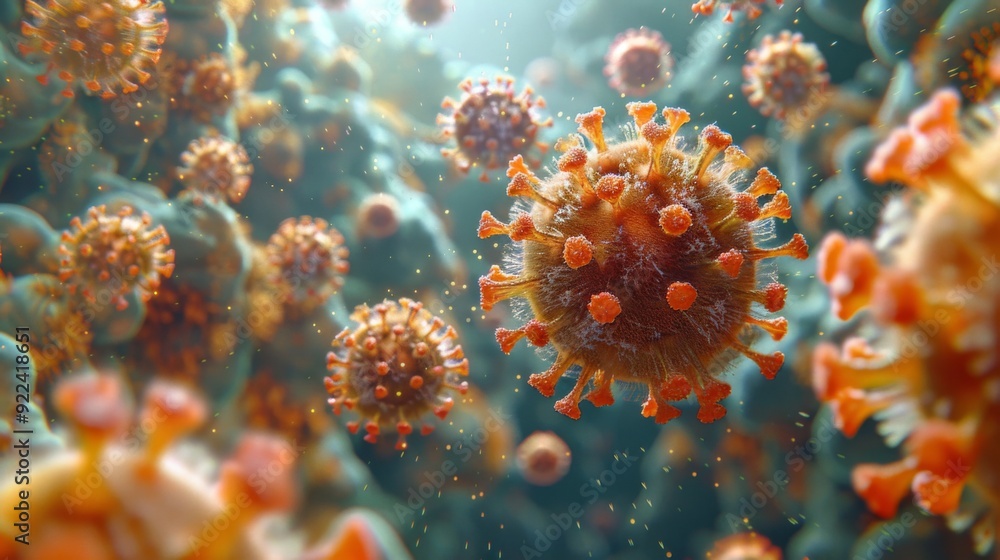 An immersive 360-degree panorama of autoimmune diseases, showcasing conditions where the immune system mistakenly attacks healthy tissues, leading